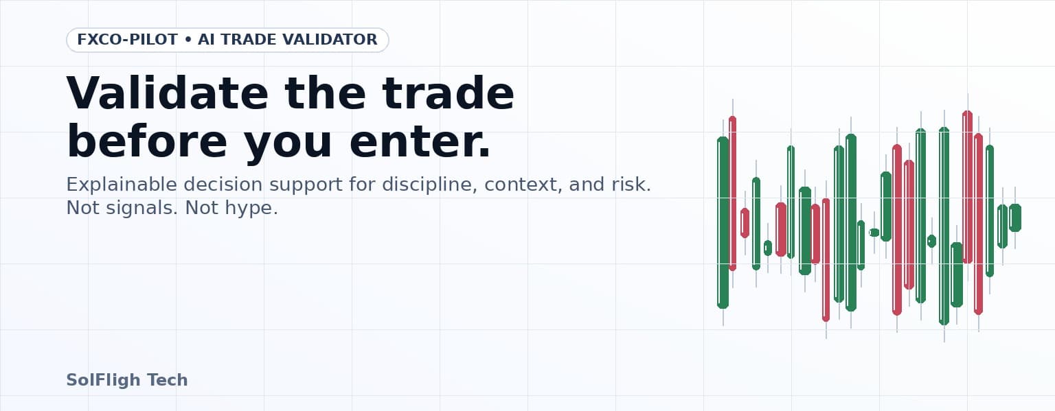 FXCO-Pilot: AI Trade Validator Built for the Moment Before You Enter